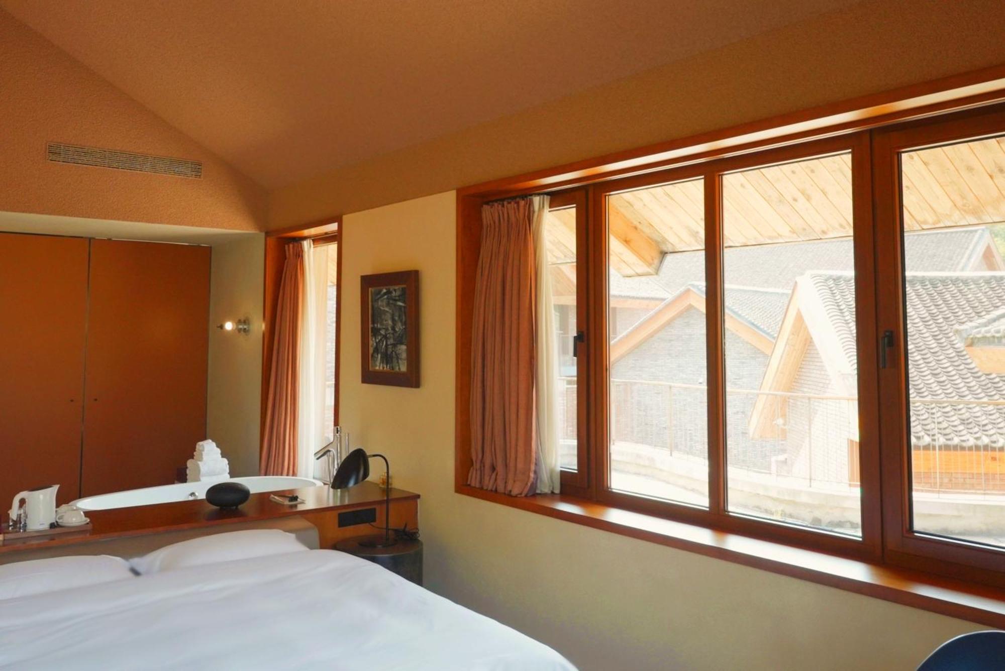 Sansa Village Boutique Hotel At Mutianyu Great Wall Huairou Bagian luar foto