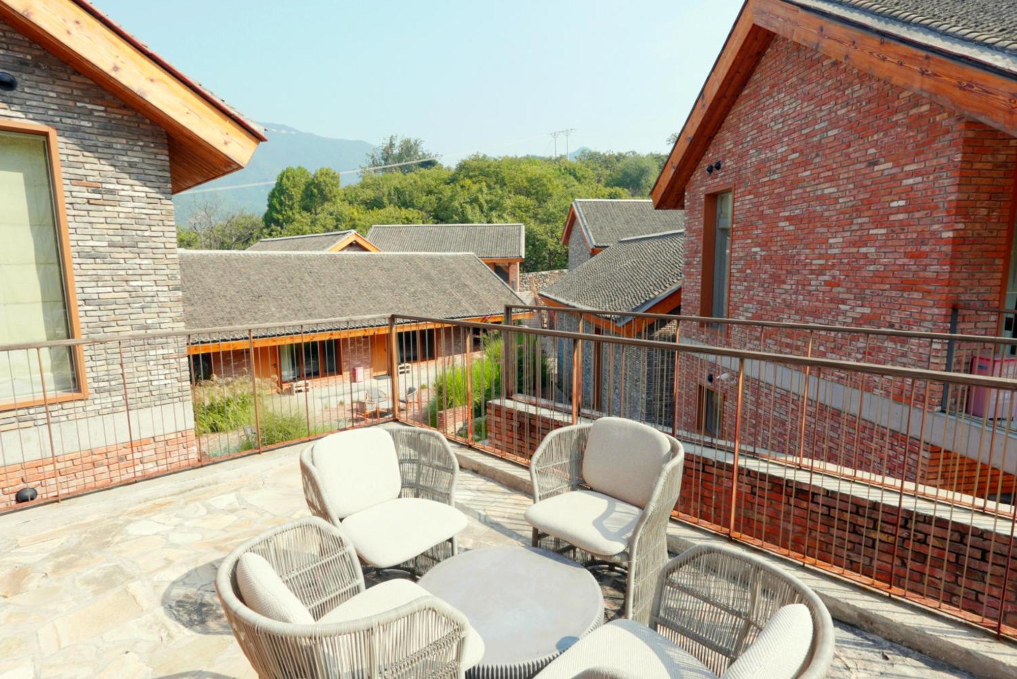 Sansa Village Boutique Hotel At Mutianyu Great Wall Huairou Bagian luar foto